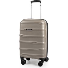 Polo&sky Azra Model Vizon Pp Polipropilen Kırılmaz Kabin Boy Valiz Bavul