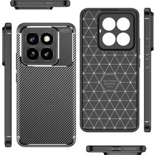 Datatek Newface Xiaomi Mi 14T Pro Kılıf Auto Focus Karbon Kapak - Siyah