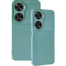 Datatek Newface Huawei Nova 12 Se Kılıf Auto Focus Karbon Kapak - Koyu Yeşil