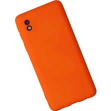 Datatek Newface Samsung Galaxy A01 Core Kılıf Nano Içi Kadife Silikon - Turuncu