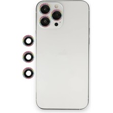Datatek Newface iPhone 12 Pro Max Shine Kamera Lens - Rainbow