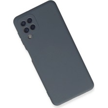 Datatek Newface Samsung Galaxy A22 Kılıf Nano Içi Kadife Silikon - Gri