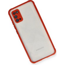 Datatek Newface Samsung Galaxy A02S Kılıf Miami Şeffaf Silikon - Kırmızı