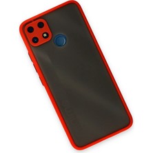 Datatek Newface Realme C25 Kılıf Montreal Silikon Kapak - Kırmızı