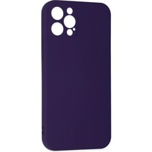 Datatek Newface iPhone 12 Pro Max Kılıf Nano Içi Kadife Silikon - Mor