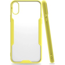 Datatek Newface iPhone x Kılıf Platin Silikon - Sarı
