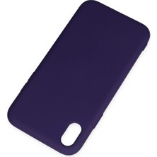 Datatek Newface iPhone Xr Kılıf Nano Içi Kadife Silikon - Mor