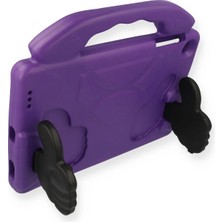 Datatek Newface Samsung Galaxy T220 Tab A7 Lite 8.7 Kılıf Like Stantlı Tablet Silikon - Mor