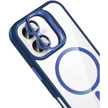 Datatek Joko Apple iPhone 16 Remim Lensli Magsafe Standlı Kapak - Lacivert