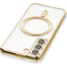 Datatek Newface Samsung Galaxy S22 Kılıf Kross Magneticsafe Kapak - Gold
