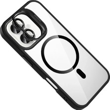 Datatek Joko Apple iPhone 16 Remim Lensli Magsafe Standlı Kapak - Siyah