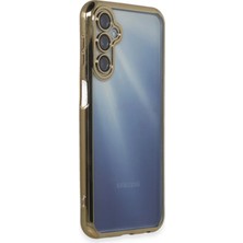 Datatek Newface Samsung Galaxy A15 4g Kılıf Razer Lensli Silikon - Gold