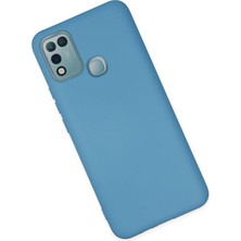 Datatek Newface Infinix Hot 10 Play Kılıf Nano Içi Kadife Silikon - Mavi