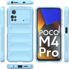 Datatek Newface Xiaomi Poco M4 Pro 4g Kılıf Optimum Silikon - Sky Blue