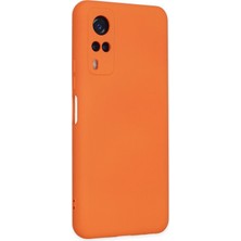 Datatek Newface Vivo Y53S Kılıf Nano Içi Kadife Silikon - Turuncu