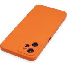 Datatek Newface Realme C35 Kılıf Nano Içi Kadife Silikon - Turuncu