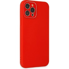 Datatek Newface iPhone 12 Pro Max Kılıf Lansman Glass Kapak - Kırmızı