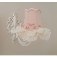 Lulu Avizem Patentli Elde Yıkanabilir Başlık Rokoko El Işlemesi Pudra Fisto Modern Aplik