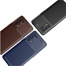 Datatek Newface Oppo Reno 5 Pro Kılıf Auto Focus Karbon Kapak - Siyah