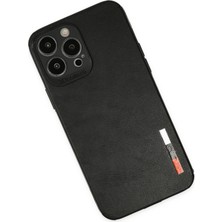 Datatek Newface iPhone 13 Pro Max Kılıf Loop Deri Silikon - Siyah