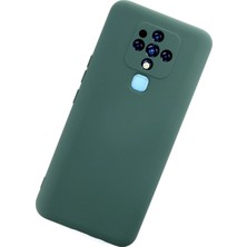 Datatek Newface Tecno Camon 16 Kılıf Nano Içi Kadife Silikon - Koyu Yeşil