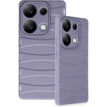Datatek Newface Xiaomi Redmi Note 13 Pro 4g Kılıf Bibercas Silikon Kapak - Lila