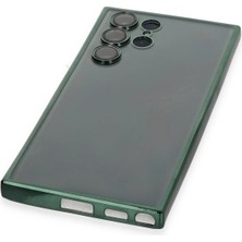 Datatek Newface Samsung Galaxy S22 Ultra Kılıf Razer Lensli Silikon - Yeşil