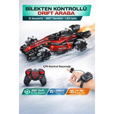 Trendzone Uzaktan Kumandalı El Sensörlü LED Işıklı Buhar Atan 15 Km/h Yapan Drift Atan Formula 1 Yarış Arabası