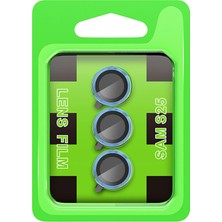 Datatek Newface Samsung Galaxy S25 Plus Raze Metal Kamera Lens - Mavi