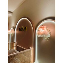 Lulu Avizem Luluavizem Patentli Elde Yıkanabilir Başlıklı Bebek Çocuk Genç Odası Puantiye Pembe Aplik