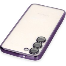 Datatek Newface Samsung Galaxy S24 Kılıf Razer Lensli Silikon - Mor