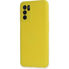 Datatek Newface Oppo A16 Kılıf Nano Içi Kadife Silikon - Sarı