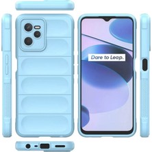Datatek Newface Realme C35 Kılıf Optimum Silikon - Sky Blue