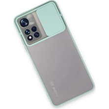 Datatek Newface Xiaomi Redmi Note 11 Pro Plus 5g Kılıf Palm Buzlu Kamera Sürgülü Silikon - Turkuaz