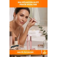 Letsii Kablosuz Kaş Epilasyon Aleti Hassas Yüz Tüyleri İçin AAA Pil İle Çalışan Pratik Cihaz