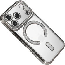 Datatek Newface Apple iPhone 17 Pro Joke Simli Magneticsafe Kılıf - Gümüş