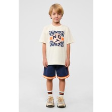 NBT Jeans Bg Store Erkek Çocuk Ekru Tshirt