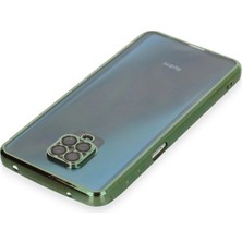 Renklime Newface Xiaomi Redmi Note 9 Pro Kılıf Razer Lensli Silikon - Yeşil