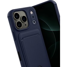 Datatek Newface Apple iPhone 17 Pro Kelvin Kartvizitli Silikon - Lacivert