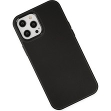 Renklime Newface iPhone 12 Pro Max Kılıf Asya Deri Silikon - Siyah