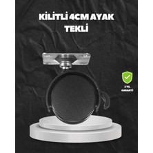 Renklime Kilitli 4 cm Evrensel Tekerlek Ayak Tek Adet