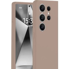Datatek Newface Samsung Galaxy S25 Ultra Kılıf Nano Içi Kadife Silikon - Pudra