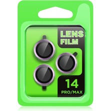 Renklime Newface iPhone 14 Pro Max Raze Metal Kamera Lens - Gümüş