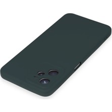 Renklime Newface Realme C35 Kılıf Nano Içi Kadife Silikon - Koyu Yeşil