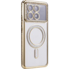 Datatek Newface Xiaomi Poco X6 Pro Joke Simli Magneticsafe Kılıf - Gold