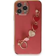 Renklime Newface iPhone 13 Pro Kılıf Esila Silikon - Kırmızı