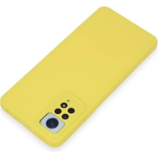 Renklime Newface Xiaomi Redmi Note 12 Pro 4g Kılıf Nano Içi Kadife Silikon - Sarı