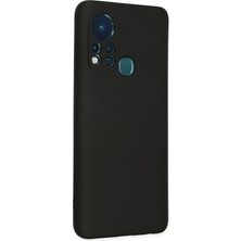 Renklime Newface Infinix Hot 11S Kılıf Nano Içi Kadife Silikon - Siyah