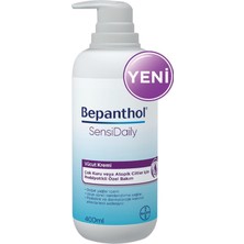 Bepanthol Sensidaily Pompalı Günlük Vücut Bakım Kremi 400 ml L Çok Kuru Ciltler - Günlük Yoğun Nemlendirici