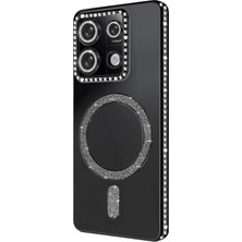 Datatek Newface Xiaomi Redmi 13C Joke Simli Magneticsafe Kılıf - Siyah